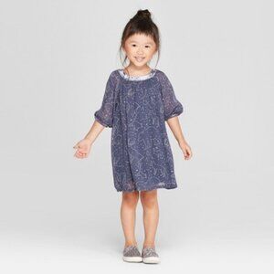 Toddler Girls Constellation Dress - Genuine Kids from OshKosh Metallic Blue 3T